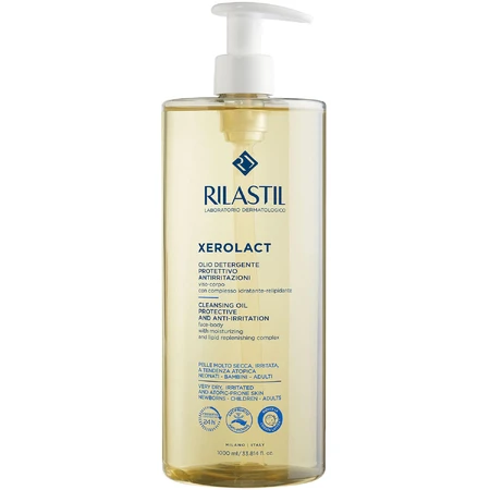 Масло для лица и тела Rilastil Xerolact очищающее, для очень сухой кожи, 1000 мл: цены и характеристики