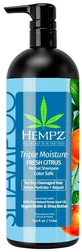 Шампунь для сухого волосся HEMPZ  Потрійне зволоження, 1000 мл