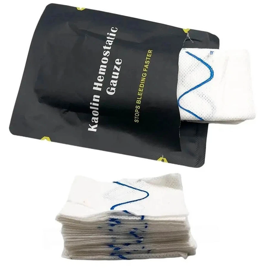 Бинт гемостатичний QuikClot Kaolin Hemostatic Gauze Z-складений, 7.5 см × 3.7 м: ціни та характеристики