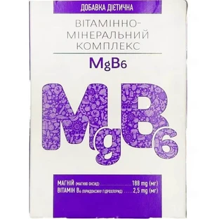Магній B6 вітамінно-мінеральний комплекс капсули №60