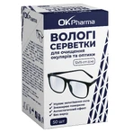 Влажная салфетка OK Pharma для очистки очков и оптики размером 12х15 см, №50: цены и характеристики