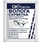 Влажная салфетка OK Pharma для очистки очков и оптики размером 12х15 см, №50: цены и характеристики