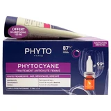 Набір Phyto Phytocyane Progressive Hair Loss Treatment For Women проти випадіння волос у жінок, ампули 12 шт. х 5 мл + шампунь, 100 мл