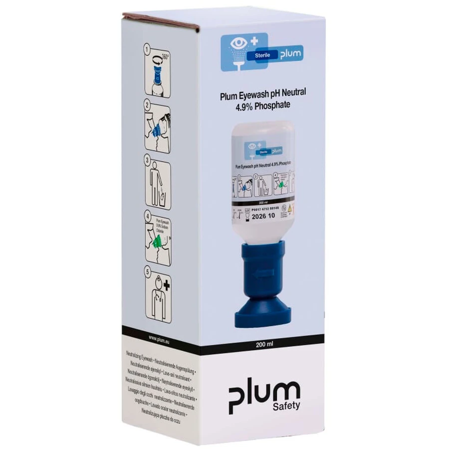Засіб для промивання очей Plum pH-Neutral 4,9% фосфатний буферний розчин, стерильний, 200 мл : ціни та характеристики