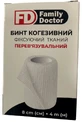 Бинт FD Family Doctor когезивный, фиксирующий, эластичный, тканый, 8 см х 4 м
