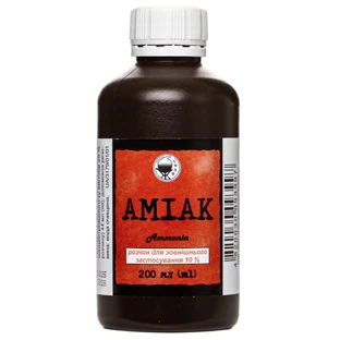 Аммиак 10 % раствор для наружного применения флакон, 200 мл