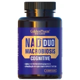 NAD+ (Нікотинамід рибозид) Дуо Golden Pharm NAD+ Duo Macrobiosis and Cognitive капсули, №60