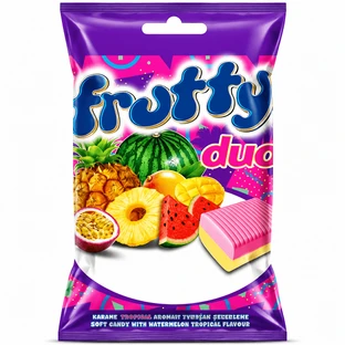 Конфеты Tayas Frutty Duo со вкусом Арбуз-тропик 1 кг