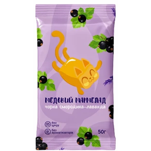 Мармелад медовый AMC Pharm черная смородина и лаванда, 50 г