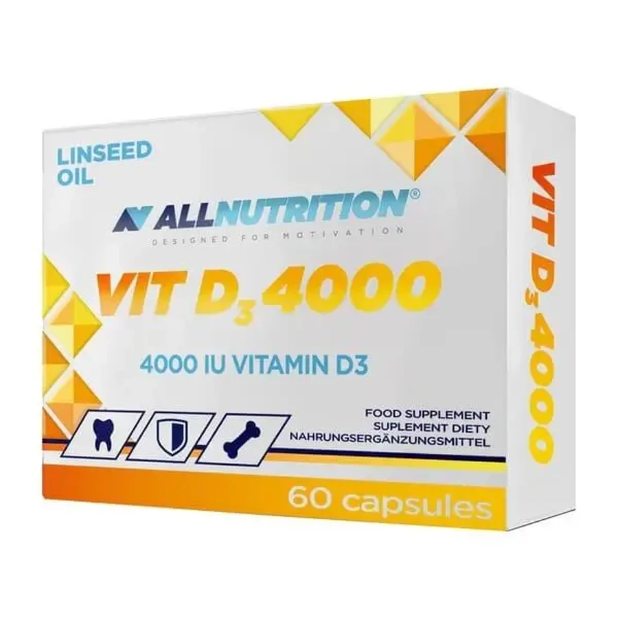 Набор из 2 упаковок Allnutrition Vit D3 4000, капсулы, 60 шт.: цены и характеристики