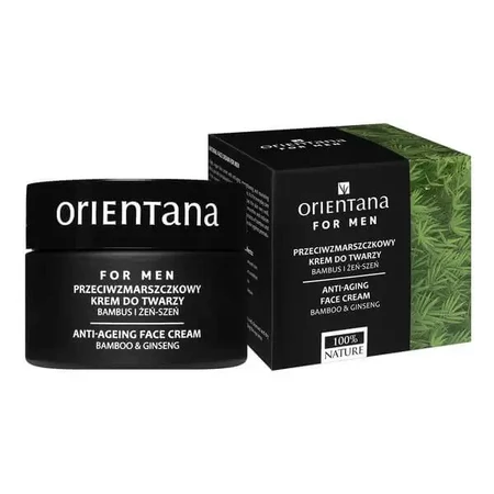 Orientana, антивозрастной крем для мужчин с бамбуком и женьшенем, 50 мл: цены и характеристики