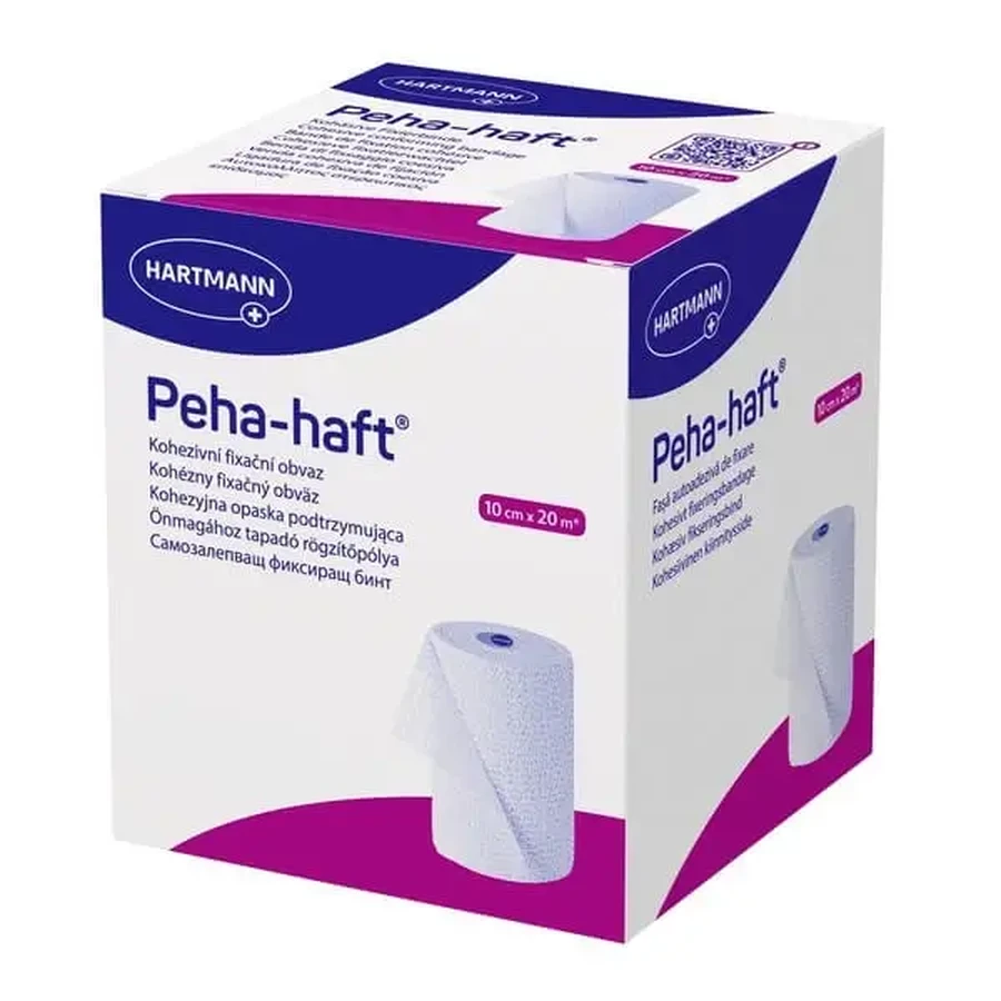 Peha-haft, фиксирующая повязка, когезионная, 10 см × 20 м, 1 шт.: цены и характеристики