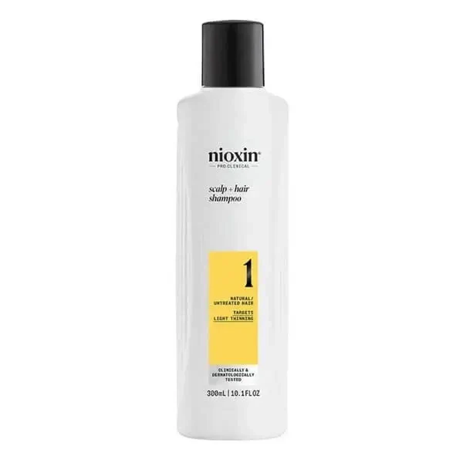 Nioxin System 1 Shampoo, шампунь для натуральных и слегка истонченных волос, 300 мл: цены и характеристики