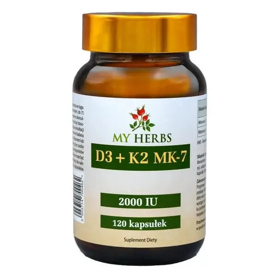 My Herbs D3+K2 MK7, капсули, 120 шт.: ціни та характеристики