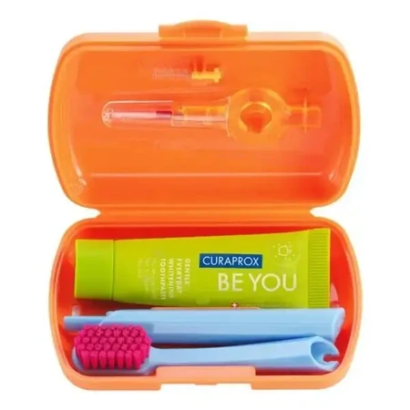 Curaprox Travel Set Ortho, дорожный набор, оранжевый, 1 шт.: цены и характеристики