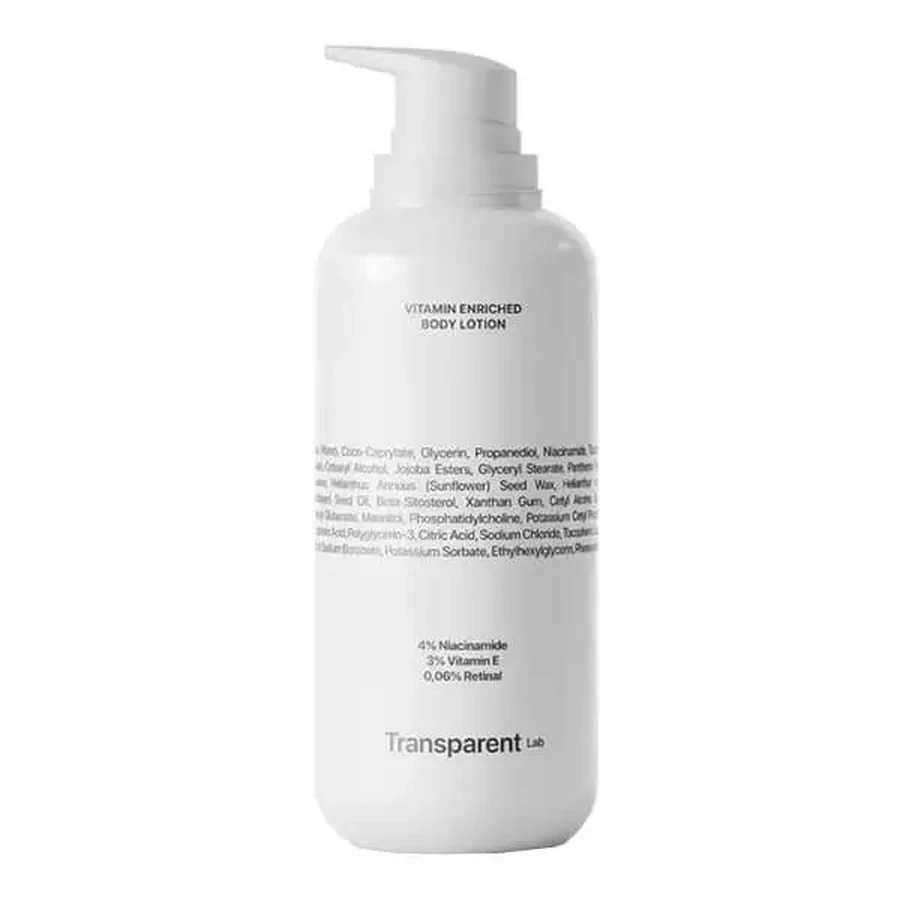Transparent Lab Vitamin Enriched Body Lotion, витаминизированный крем для тела, 400 мл: цены и характеристики