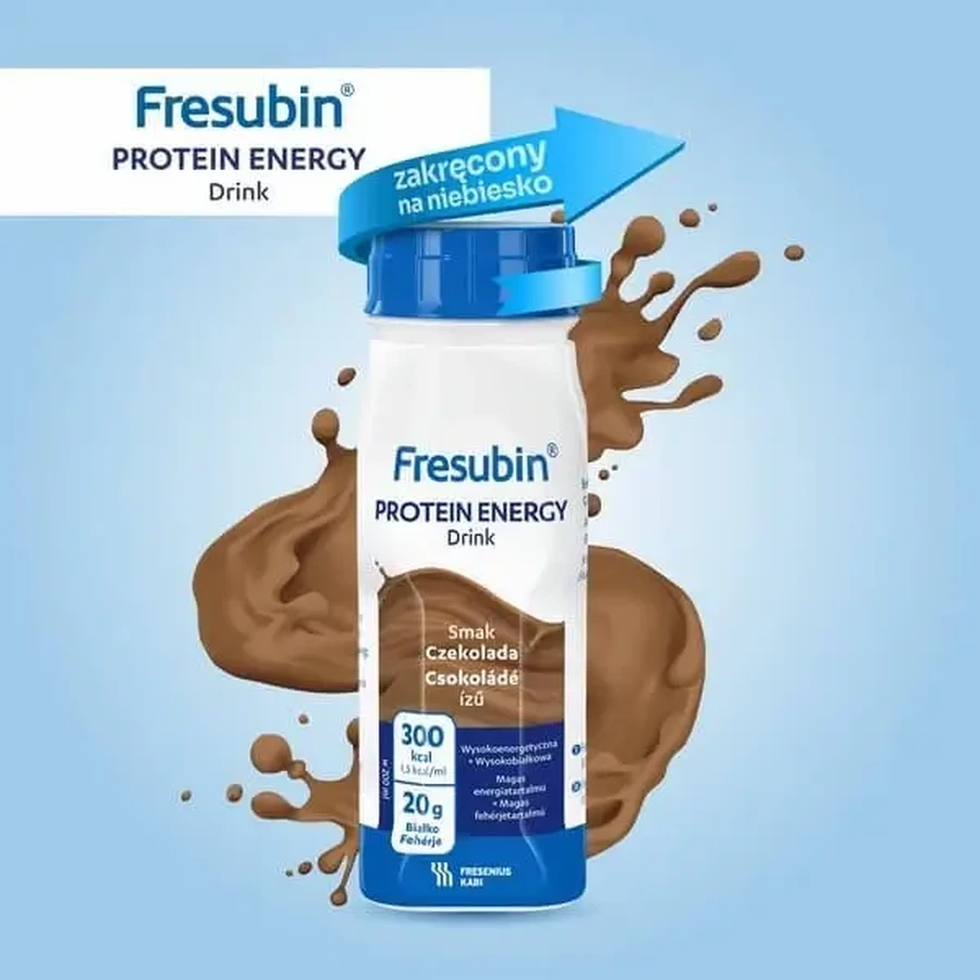 Енергетичний напій Fresubin Protein, рідина зі смаком шоколаду, 16×200 мл: ціни та характеристики