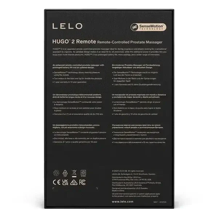 Lelo Hugo 2 Remote Black, массажер простаты с пультом дистанционного управления, 1 шт.: цены и характеристики