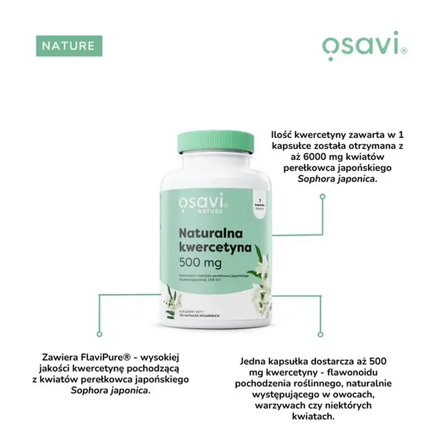 Osavi Натуральная кверцетина 500 мг, капсулы, 60 шт.: цены и характеристики