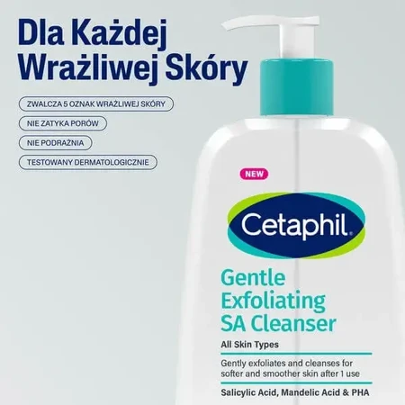 Cetaphil Gentle Exfoliating SA, мягкий отшелушивающий гель для умывания лица и тела, 236 мл: цены и характеристики