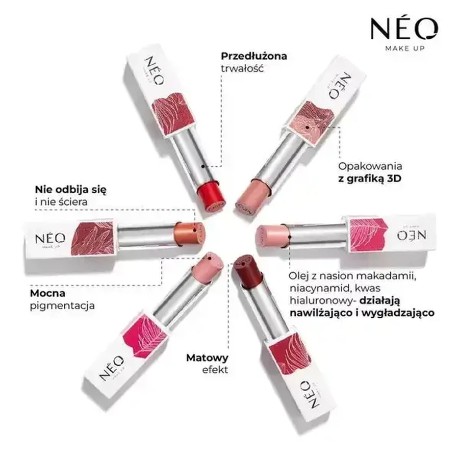 NEO Make Up Долговечная помада-стик: 05 NUDE ON SECRET EVENING, 3,5 г: цены и характеристики