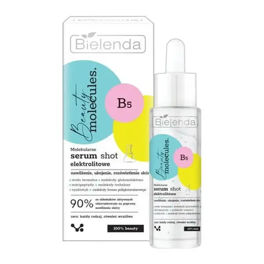 Bielenda Beauty Molecules, молекулярна електролітна сироватка-шот, 30 г: ціни та характеристики