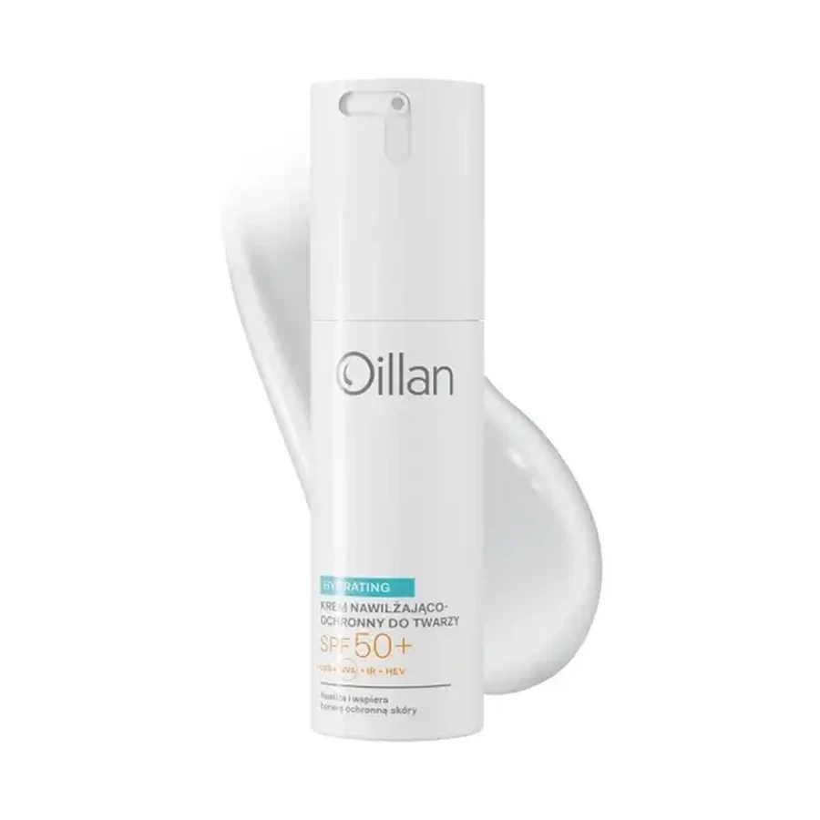 Oillan Hydrating, зволожуючий крем для обличчя SPF50+ для сухої та чутливої шкіри, 50 мл: ціни та характеристики
