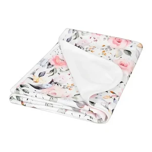 Babymatex Ines, двосторонній бавовняний плед, візерунок: квітка, 75 см × 100 см, 1 шт.