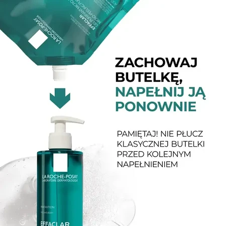 La Roche-Posay Effaclar, микропилинг-гель для очищения кожи лица и тела, заправка, 400 мл: цены и характеристики