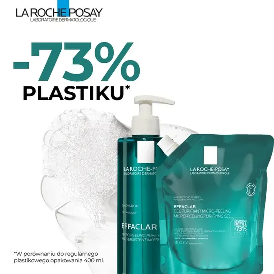 La Roche-Posay Effaclar, микропилинг-гель для очищения кожи лица и тела, заправка, 400 мл: цены и характеристики