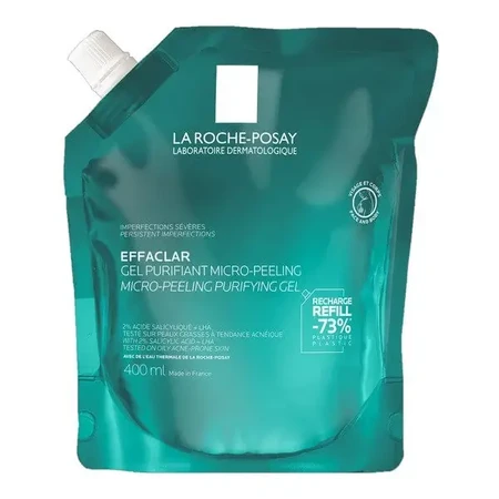 La Roche-Posay Effaclar, микропилинг-гель для очищения кожи лица и тела, заправка, 400 мл: цены и характеристики