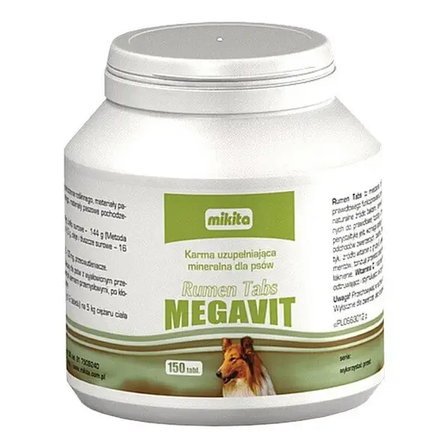 Mikita Rumen Tabs megavit, корм-добавка для собак, таблетки, 150 шт.: цены и характеристики
