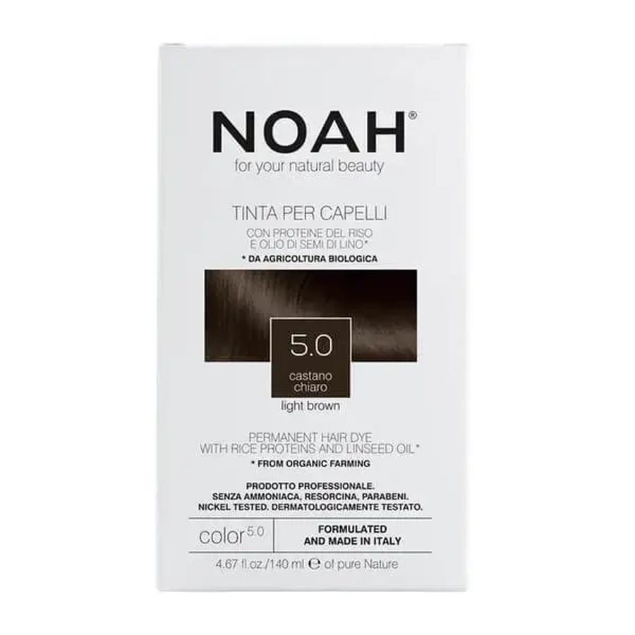 NOAH, фарба для волосся, 5.0 Light Brown, 140 мл: ціни та характеристики