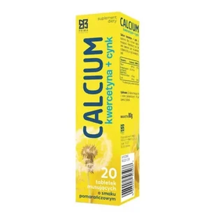 Prima Pharma Кальцій Кверцитин + Цинк, шипучі таблетки, апельсиновий смак, 20 шт.