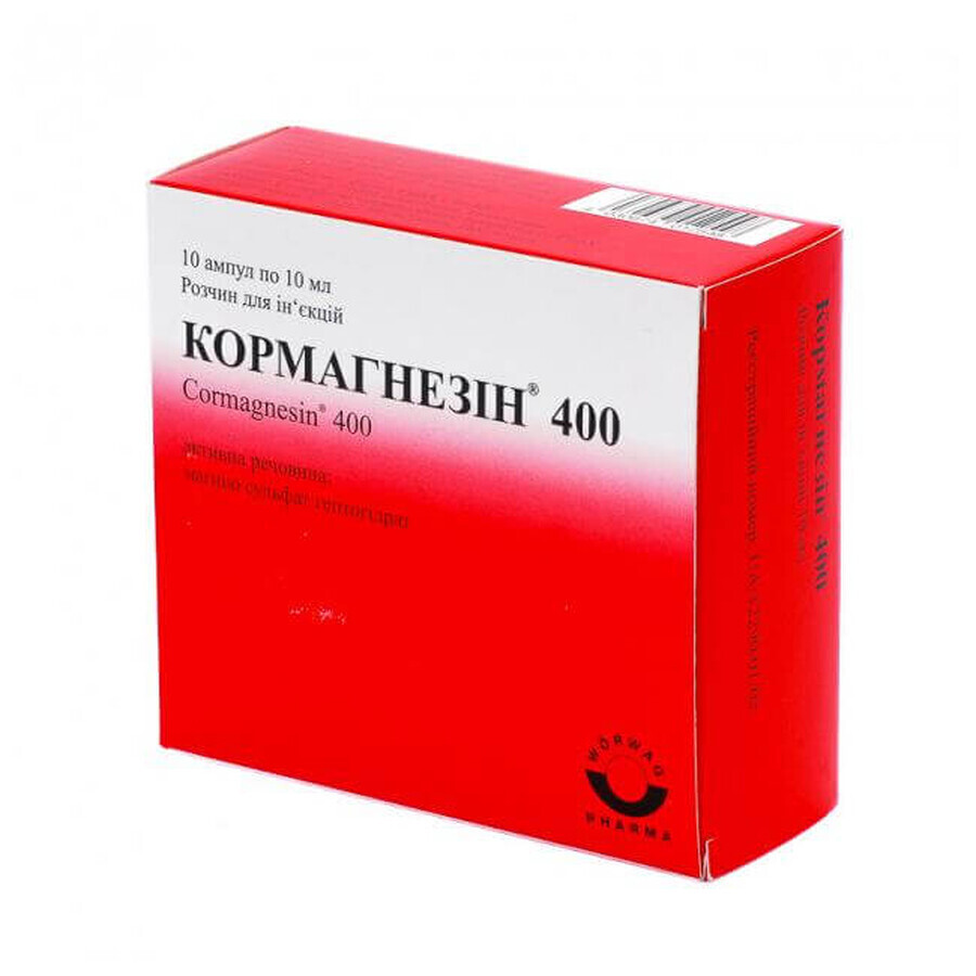 Кормагнезін 400 р-н д/ін. амп. 10 мл №10: ціни та характеристики