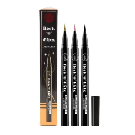 J.Cat Beauty, Rock N’ Glitz Diamond Dazzle Liquid Liner 101, жидкая подводка для глаз с бриллиантовым блеском, 0,85 г: цены и характеристики