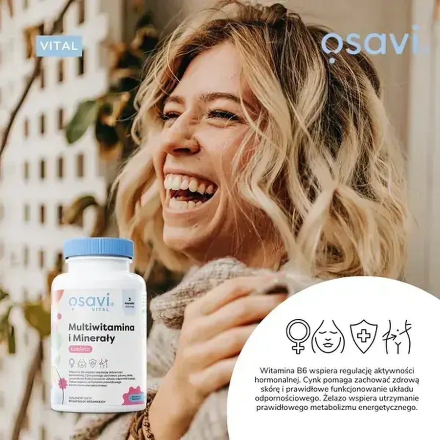 Osavi «Мультивітаміни та мінерали для жінок», тверді капсули, 180 шт.: ціни та характеристики