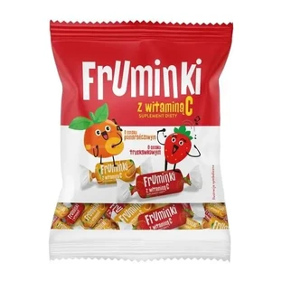 Фрумінки з вітаміном С, жувальні цукерки, смаки апельсина та полуниці, 150 г