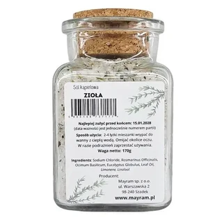 Mayram, соль для ванны, травы, 170 г