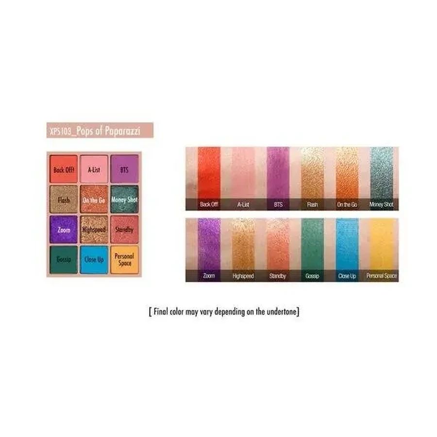 J.Cat Beauty X-Treme Access Pocket Shadow Palette 103, компактна палітра з 12 тінями, 10 г: ціни та характеристики