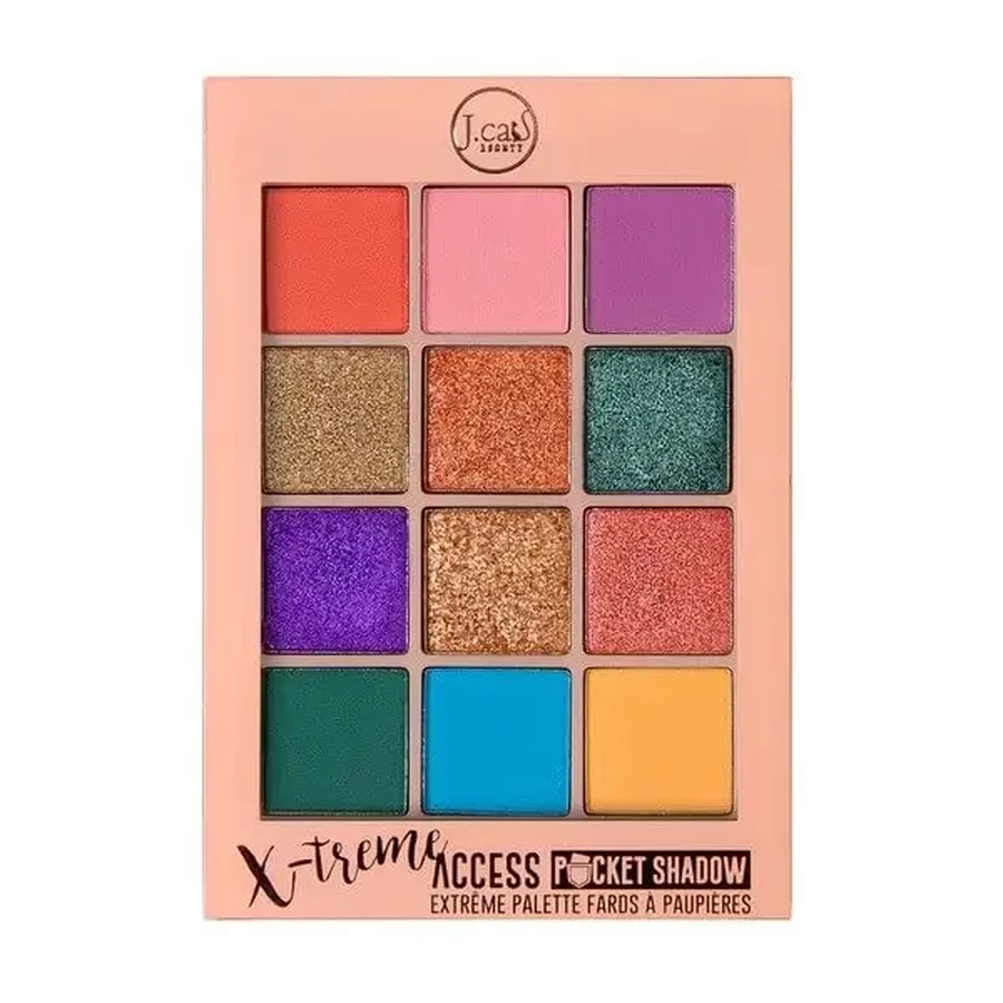 J.Cat Beauty X-Treme Access Pocket Shadow Palette 103, компактна палітра з 12 тінями, 10 г: ціни та характеристики