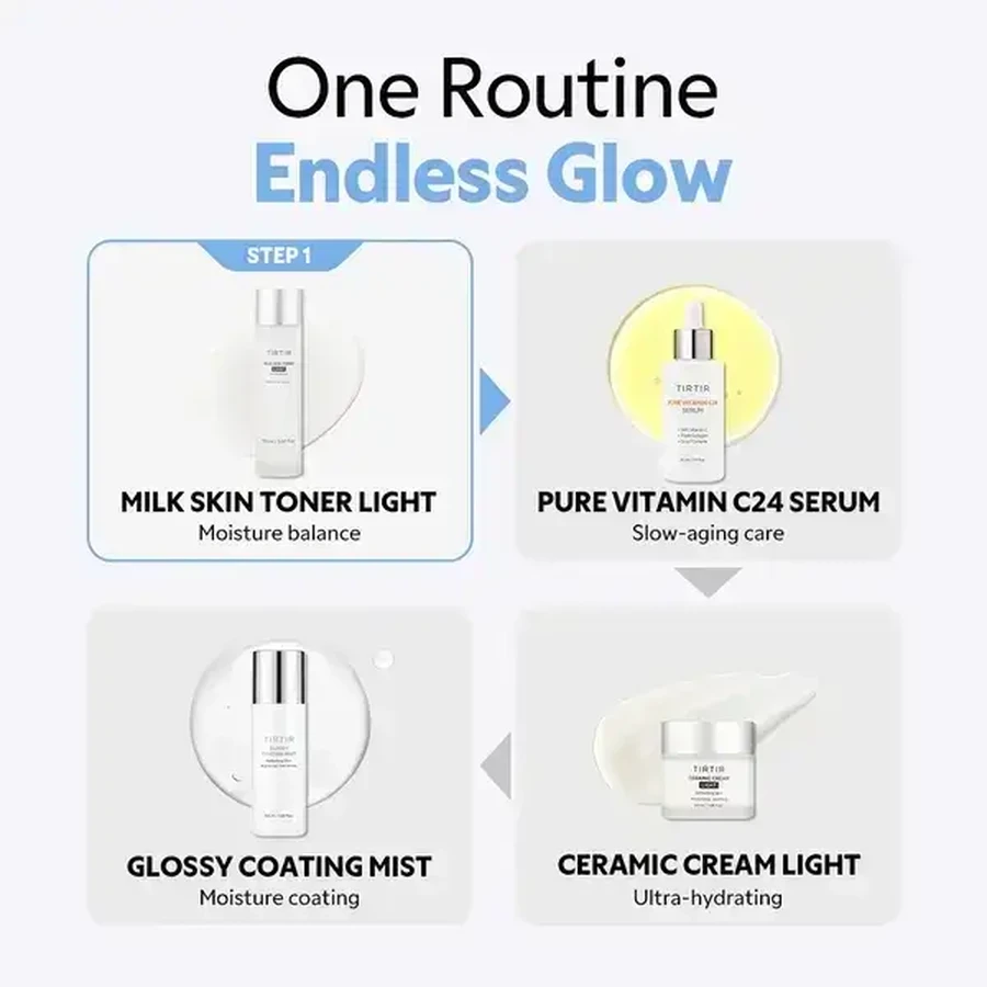 Tirtir Milk Skin Toner Light, легкий тонік для обличчя, 150 мл: ціни та характеристики