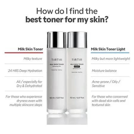 Tirtir Milk Skin Toner Light, легкий тонік для обличчя, 150 мл: ціни та характеристики