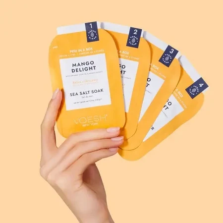 Voesh, набор для 4-этапного педикюра, «Mango Delight», 1 шт.: цены и характеристики