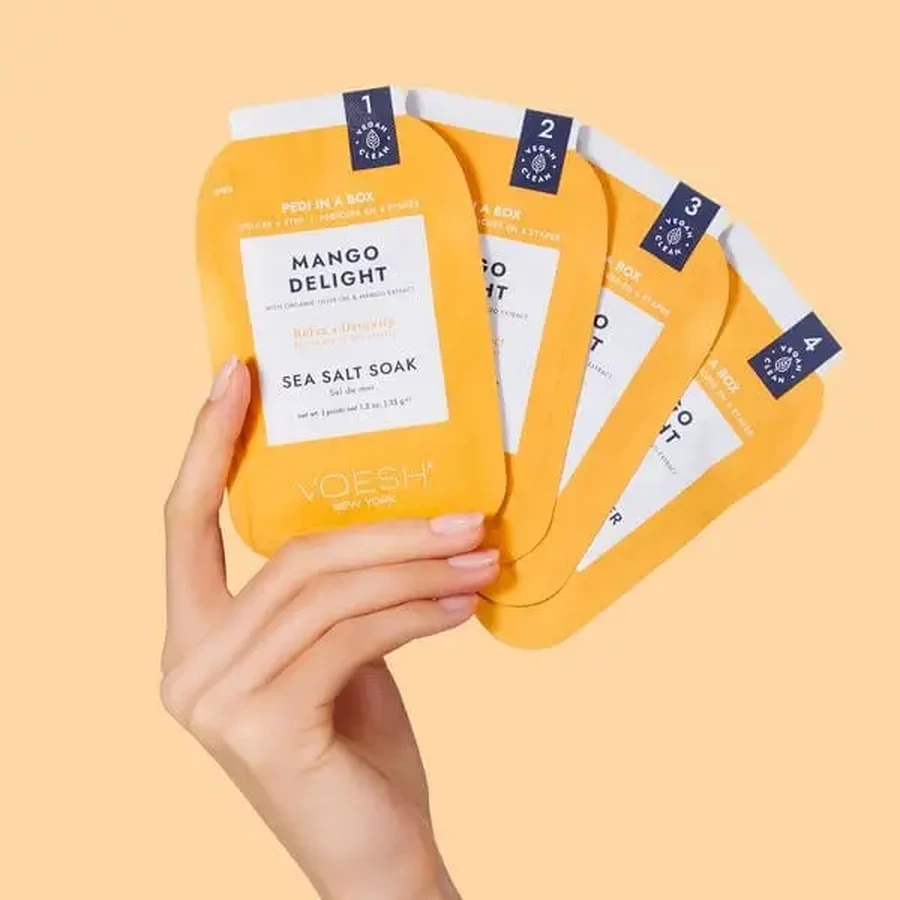 Voesh, набор для 4-этапного педикюра, «Mango Delight», 1 шт.: цены и характеристики