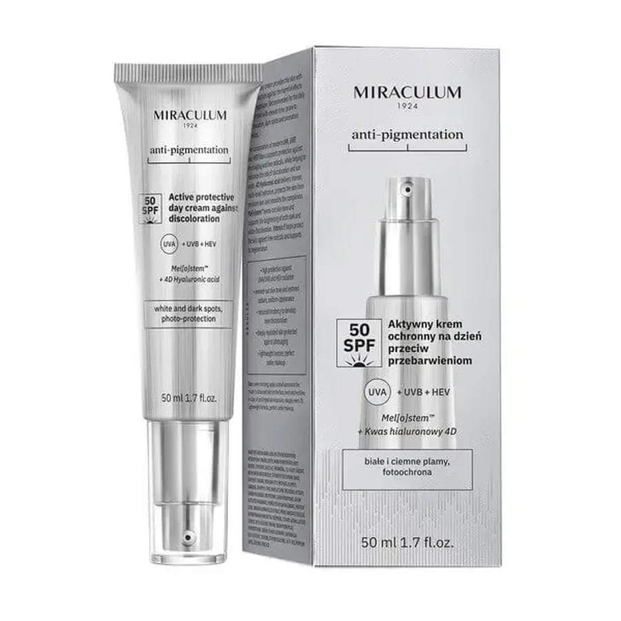 Miraculum Anti-Pigmentation, активный дневной защитный крем SPF 50, 50 мл: цены и характеристики