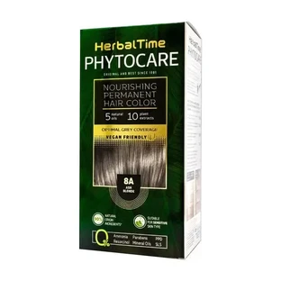 Herbal Time Phytocare, краска для волос 8A, пепельно-блонд, 130 мл