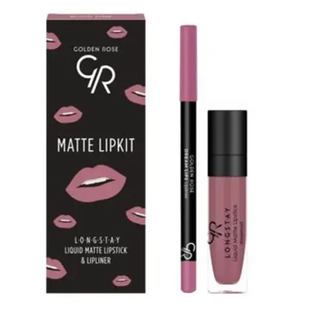 Golden Rose Matte Lipkit, набор для макияжа губ, розовый, 7,6 г: цены и характеристики
