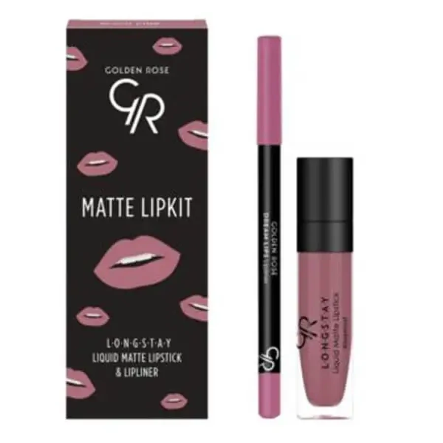 Golden Rose Matte Lipkit, набор для макияжа губ, розовый, 7,6 г: цены и характеристики