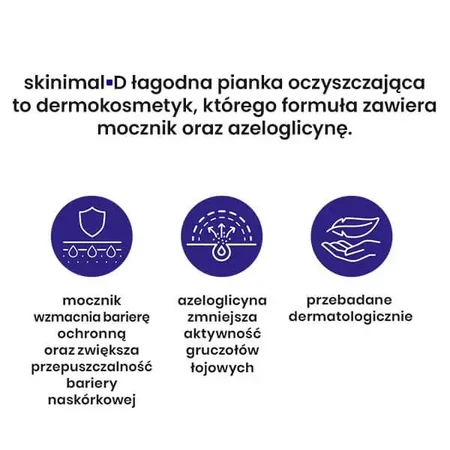 Skinimal D, м'яка очищувальна пінка, 200 мл: ціни та характеристики